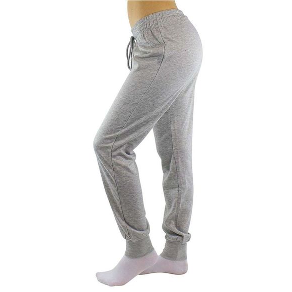Drawstring Womens Jogger Exercise Sweatpants - Picture 2 of 3